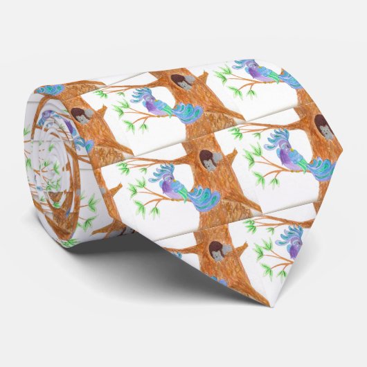 Fantasy Bird Stropdas (Opgerold)