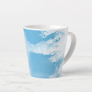 Fantasy Blauw en Witte Winter Rivier Latte Mok