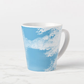 Fantasy Blauw en Witte Winter Rivier Latte Mok