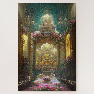 Fantasy Bloemen Kerk - Puzzel