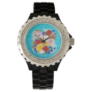 Fantasy bloemenhorloge horloge