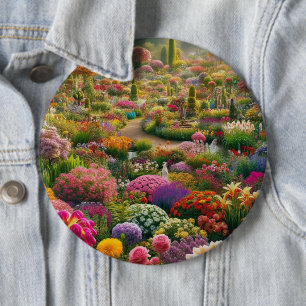 Fantasy Bloementuin Statement Knoop Ronde Button 6,0 Cm