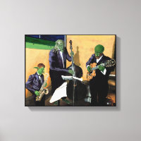 Fantasy Blues Muzikanten Muziek Kunst Canvas Print