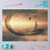 Fantasy Boat Travel 20x30-decoupage Tissuepapier (Craft)