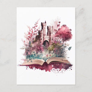 Fantasy Boek Liefhebber Ontwerp Briefkaart