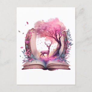 Fantasy Boek Liefhebber Ontwerp Briefkaart