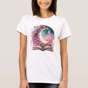 Fantasy Boek Lover Design T-shirt
