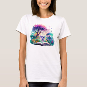 Fantasy Boek Lover Fairy T-shirt