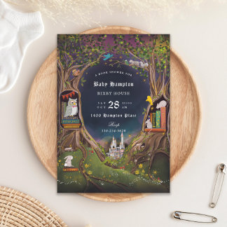 Fantasy Boeken voor Baby shower Kaart