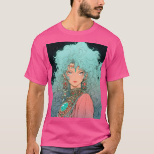Fantasy Boheemse esthetische anime meisje T-shirt