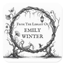Fantasy Bookplate Sticker