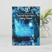 Fantasy Bos Betoverd Blauw Woud Galabal  Kaart (Staand voorkant)