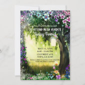 Fantasy Bos Betoverende Gloeiende Bos Prom Kaart (Voorkant)