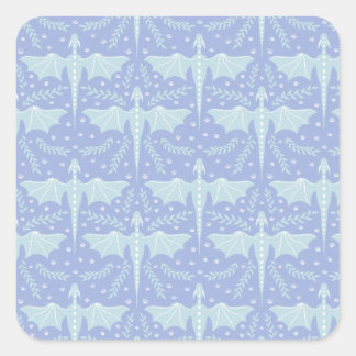 Fantasy Botanical Dragon Vierkante Sticker