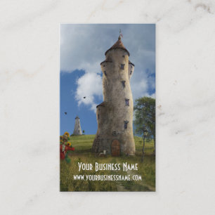 Fantasy Business Cardwith Towers Visitekaartje