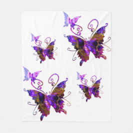 Fantasy Butterflies Fleece Deken