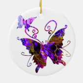 Fantasy Butterflies Keramisch Ornament (Achterkant)