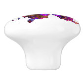 Fantasy Butterflies Keramische Knop (Zijkant)