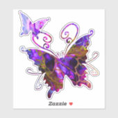 Fantasy Butterflies Sticker (Vel)