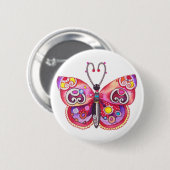Fantasy Butterfly Button (Voorkant /achterkant)