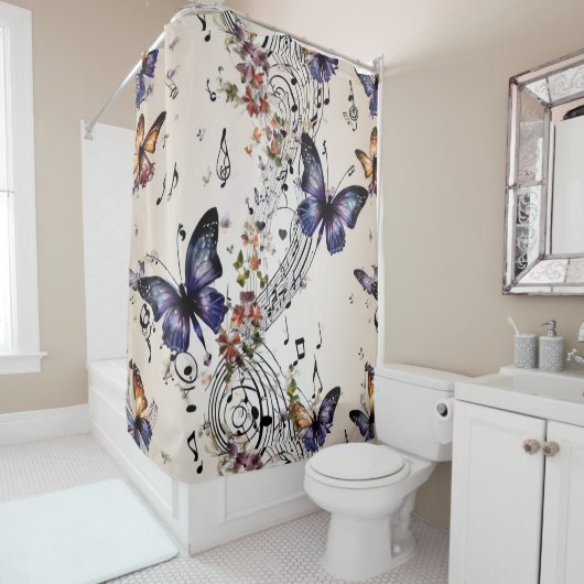 Fantasy Butterfly Douchegordijn (In situ)