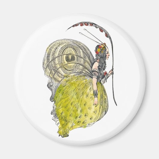 Fantasy Butterfly Fairy met Wings Magneet (Voorkant)