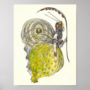  Fantasy Butterfly Fairy met Wings Poster