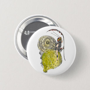 Fantasy Butterfly Fairy met Wings Ronde Button 5,7 Cm