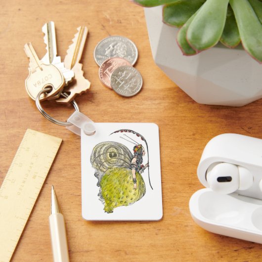  Fantasy Butterfly Fairy met Wings Sleutelhanger (Bureau)