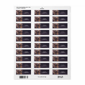 Fantasy Butterfly Gold Sparkle Etiket (Full Sheet)