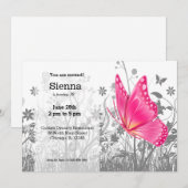 Fantasy Butterfly * kies achtergrondkleur Kaart (Voorkant / Achterkant)