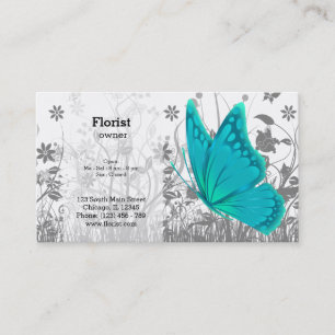 Fantasy Butterfly * kies achtergrondkleur Visitekaartje
