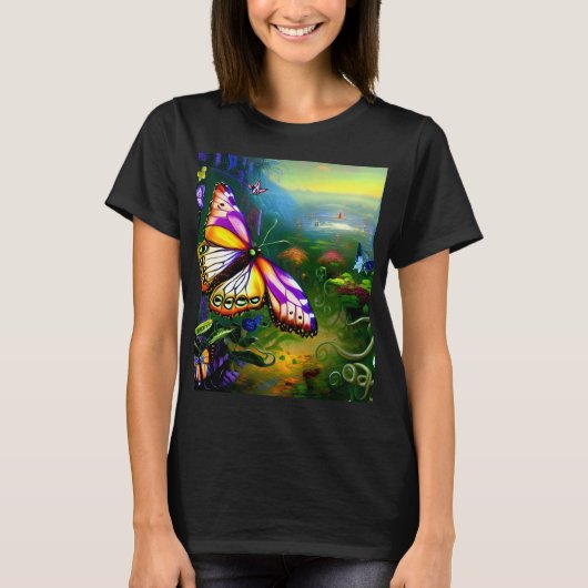 Fantasy Butterfly Reis T-shirt (Voorkant)