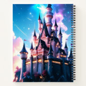Fantasy Castle Aangepaste naam Notitieboek (Achterkant)
