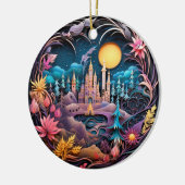 Fantasy Castle Decor, gewatteerd Keramisch Ornament (Links)