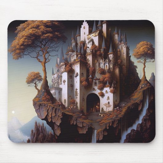 Fantasy Castle Fantasy Art Muismat (Voorkant)