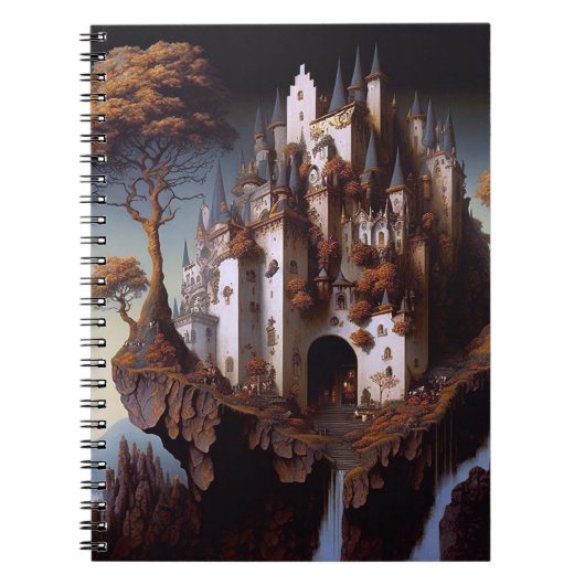 Fantasy Castle Fantasy Art Notitieboek (Voorkant)