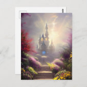 Fantasy Castle Gardens Briefkaart (Voorkant / Achterkant)
