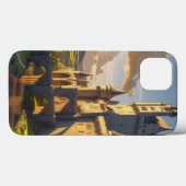 Fantasy Castle iPhone Case - Middeleeuwse kunst (Achterkant (horizontaal))