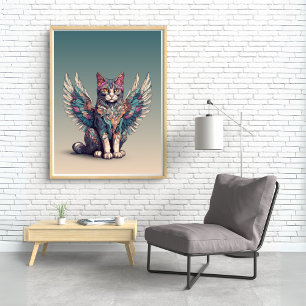 Fantasy Cat L Misty Meow   Gevleugelde kat [2/4] Poster