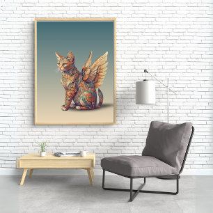 Fantasy Cat L Misty Meow   Gevleugelde kat [4/4] Poster