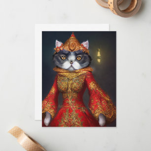 Fantasy Cat Notecard #SA4 Notitiekaartje