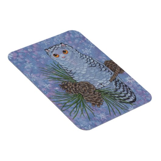 Fantasy Cats Oracle Affirmation - Winter Magneet (Rechterzijde)