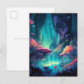 Fantasy Cave Grotto Colorful Surreal Briefkaart (Voorkant / Achterkant)
