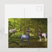 Fantasy Centaur en Draak Briefkaart (Voorkant / Achterkant)