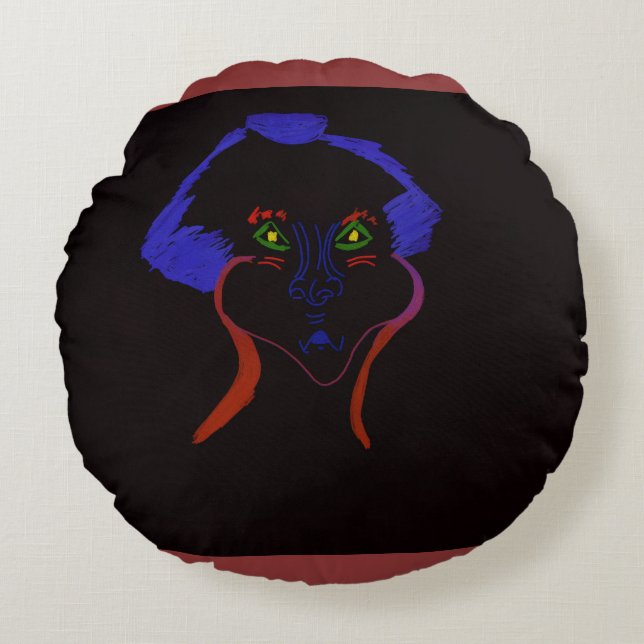 Fantasy Character Art  Rond Kussen (Voorkant)