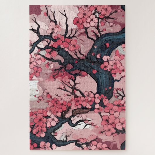 Fantasy Cherry Blossom Dreamscape Legpuzzel (Verticaal)