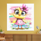 Fantasy Chick Canvas Afdruk (Insitu (Woonkamer))