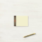Fantasy constructie glanzende abstracte fractale k post-it® notes (Op bureau)
