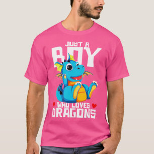 Fantasy Creater, een jongen die van Dragons houdt T-shirt